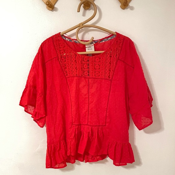 Knox Rose Tops - NEW Knox Rose boho peplum top